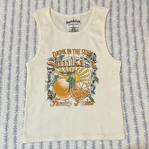 White Sunkist Tank Top